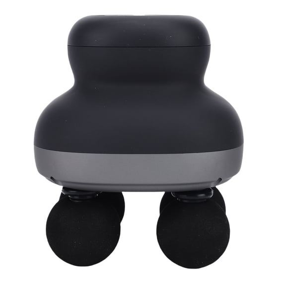 YAHHU Handheld Percussion Massage Gun with 4 Heads, 9 Speed Levels Deep Tissue Electric Body Massager for Sore Muscles and Pain Relief, 6.3 x 5.1 Inches / 16.0 x 13.0 cm, Black