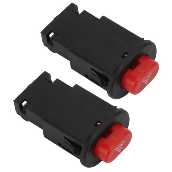 YAHHU Hazard Light Switch Button Double Flash Warning Controller 2-Pack for Motorcycle Motorbike Scooter