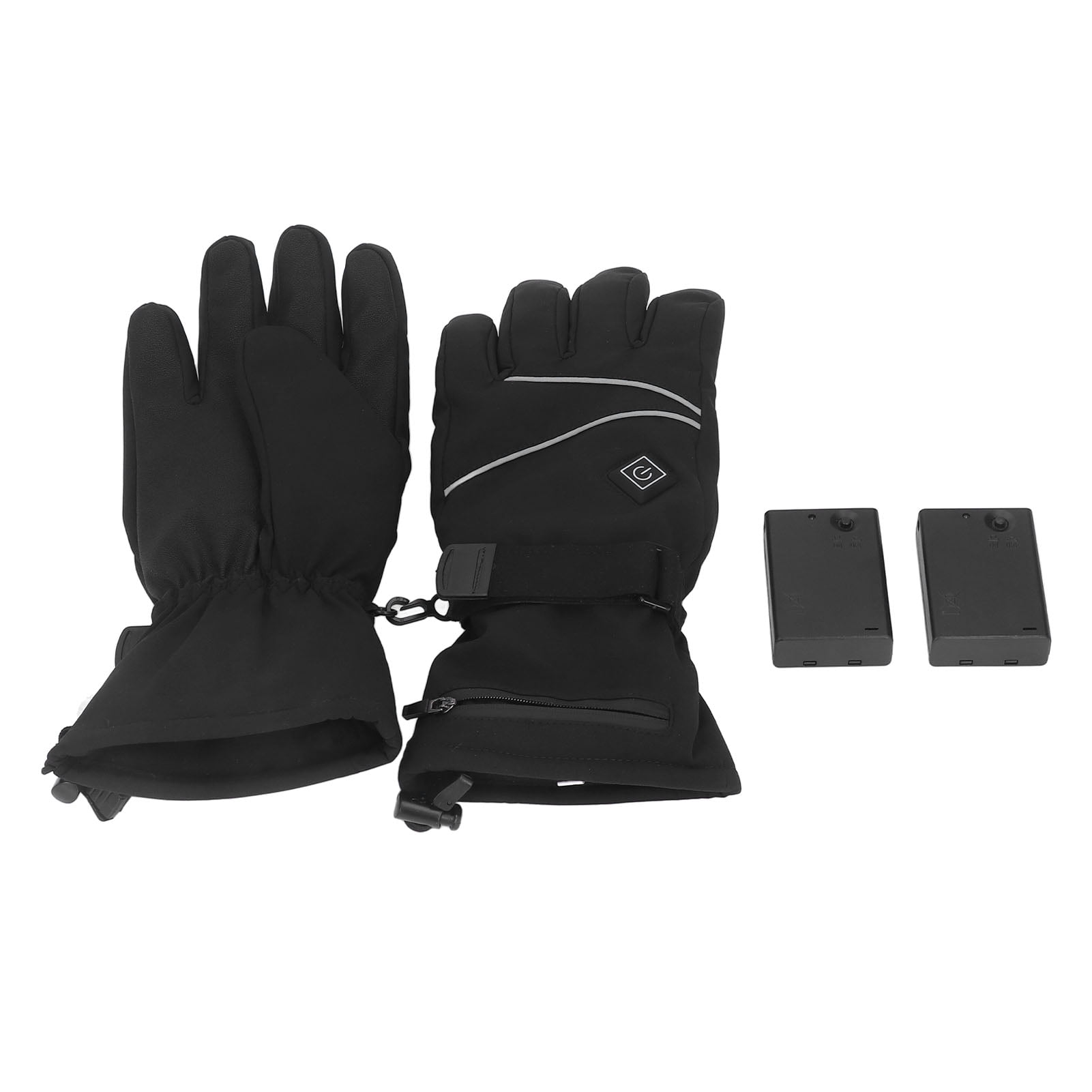 YAHHU Heated Gloves Skiing Snowboarding Electric Battery Heated Gloves with 3 Heating Levels for Men Women, Windproof Thermal Hand Warmer for Winter Outdoor Sports, Size M (13.0 inches / 33 cm)
