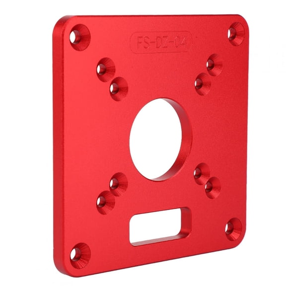 YAHHU Heavy-Duty Router Table Insert Plate Aluminum Alloy 6061 Anodic Oxidation Woodworking Trimmer Table Engraving Plate Fit for Makita RT0700C Dong Cheng KEN Aoben WORX BODA 120x120x8mm Silver