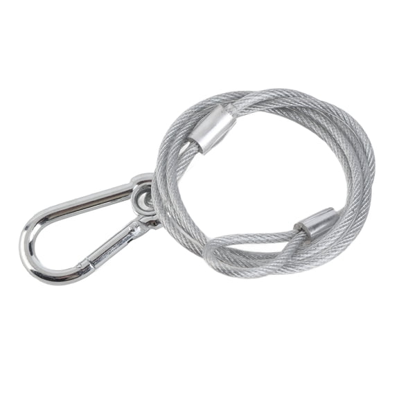 YAHHU Heavy Duty Steel Wire Stage Light Safety Ropes Security Cables 3mm Diameter 29.52 Inches Length 17.6 Lbs Weight Capacity Silver Color For DJ Lighting Equipment Bar Moving Head Par Light 10 Pcs