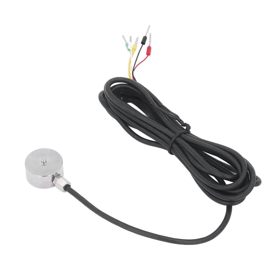 YAHHU High Accuracy Tension Pressure Force Sensor Mini Button Load Cell Weighing Compression Small Space Microsensor 50KG 110 lbs Silver