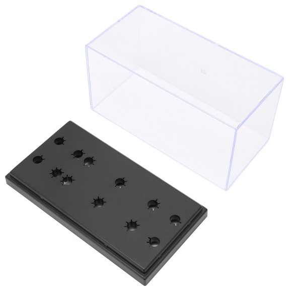 YAHHU High End Phonograph Head Storage Box Long Needle Rack Display Case Sample Box for Home Audio, 7.1 in / 18 cm
