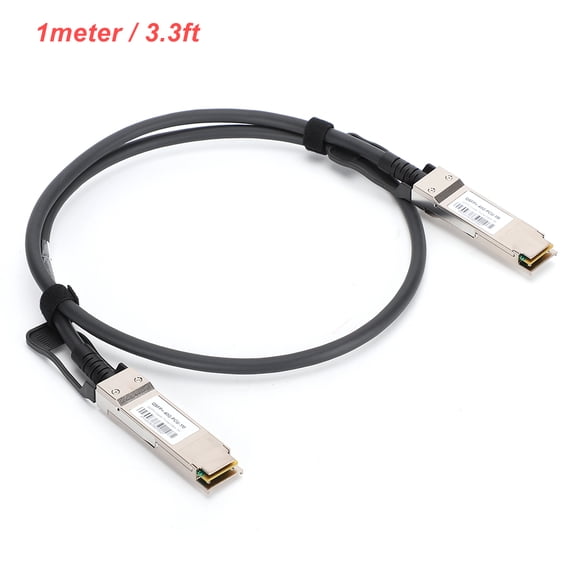 YAHHU High-Speed 40G QSFP+ Copper Network Cable for Servers and Switches, 1 Meter (3.3 Feet)