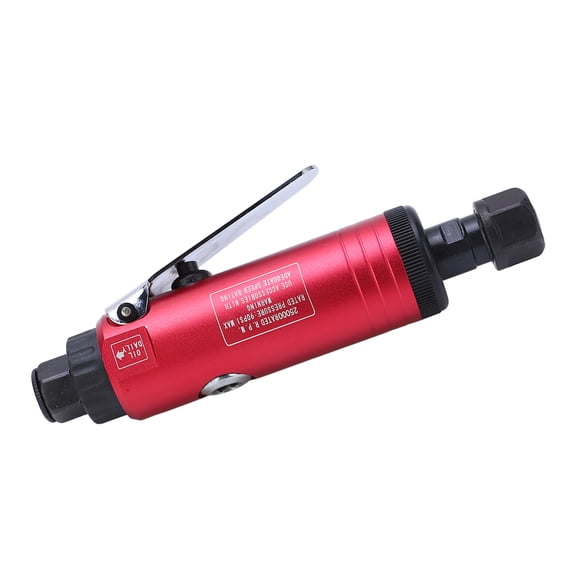 YAHHU High-Speed Air Die Grinder 25000 RPM 90 PSI Straight Pneumatic Grinder KP-6201 Tool, 1/4 inch / 6 mm & 1/8 inch / 3 mm Collets for Metal Polishing, Japanese Style