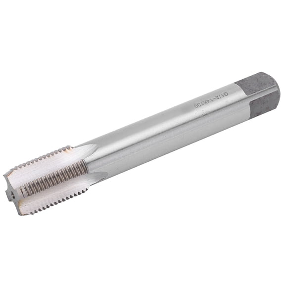 YAHHU High-Speed Steel Extended Threading Tap G1/2-14 Taper Pipe Repair Cutting Tool 5.1 Inches Length 14 TPI American Standard Plumbing Threader Hand Tool for Metalwork and Pipe Restoration