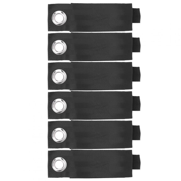 YAHHU Hook and Loop Storage Straps Heavy Duty Extension Cord Organizer Hanger Cable Straps, 13.8 x 2 inches / 35 x 5 cm, Black Black Black Black Black Black Black Black Black Black Black 6Pcs