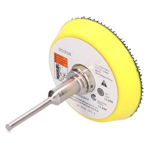 YAHHU Hook and Loop Backing Pad 2 in Plate with 3mm Shank for Sanding Polishing Buffing High Speed Steel and Plastic Construction