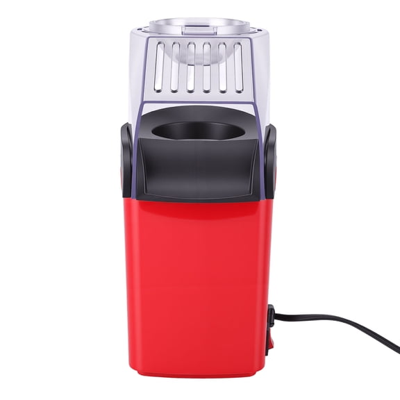 YAHHU Hot Air Popper Popcorn Maker Full Automatic Compact Electric Popcorn Machine for Home Kitchen, 220V EU Plug, Red