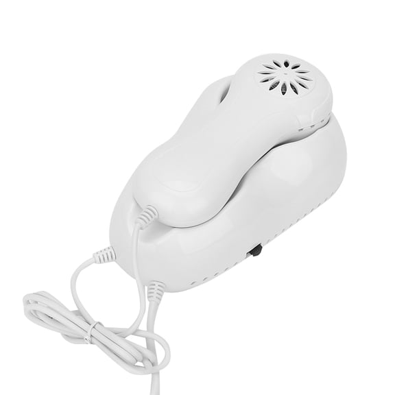YAHHU Hot Cold Hammer Blue Light Facial Skin Tighten Shrink Pores Beauty Machine Face Massager with Base Corded Electric 110-240V Length 10.23 inches / 26 cm White