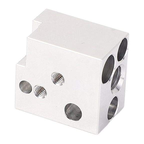 YAHHU Hot End Heating Block High Temperature Resistant Copper Plated Alloy Extruder Heater Block for SV07 Series 3D Printer Parts (1.97 inches / 5 cm)