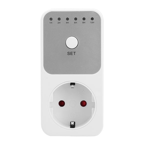 YAHHU Household Kitchen Intelligent Countdown Socket, Time Setting Timer Control Socket for Home Electronics, 220V EU Plug, Energy Saving Power Switch