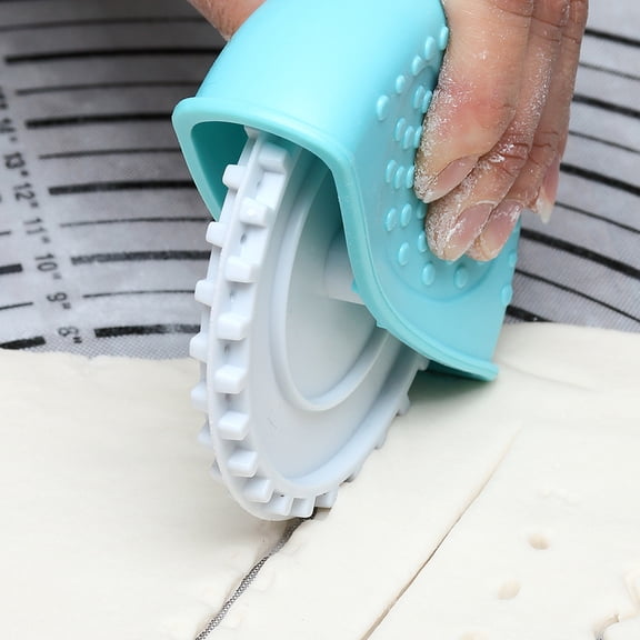 YAHHU Household Kitchen Pastry Wheel Decorator Cutter Set, Premium Pastry Lattice Roller and Edge Fluter, Multipurpose Baking Tools for Pie Crusts, Pizza Dough and Fondant (3.9 in / 10 cm)