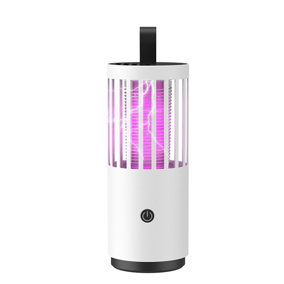 YAHHU Household Mosquito Killer Lamp Electric Bug Zapper Portable Insect Trap with 365nm Lightwave and Turbo Fan for Indoor Outdoor Bedroom Camping White (10 inches / 25.4 cm)