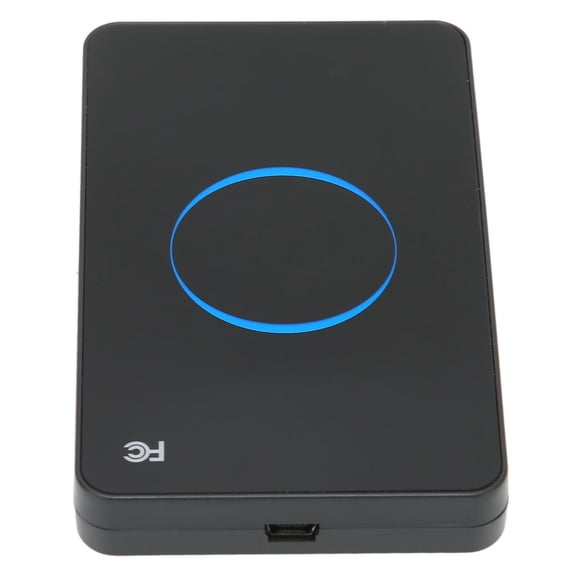 YAHHU ID Card Reader R80D 125kHz Plug and Play USB Interface Magnetic Stripe Reader with LED Indicator Light and Buzzer Black