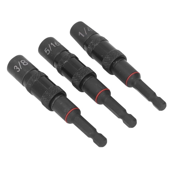 YAHHU Impact Driver Socket Adapter Set 1/4in Strong Magnetic Impact Flip Socket Bit Holder 3 Pieces 3.46 inches / 88 mm