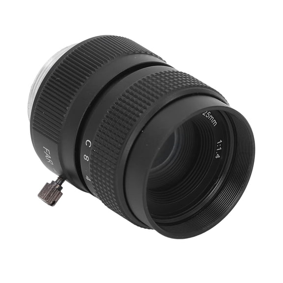 YAHHU Industrial Aperture Lens 1/2 Inch F1.4 25mm C Mount Manual Aperture Lens