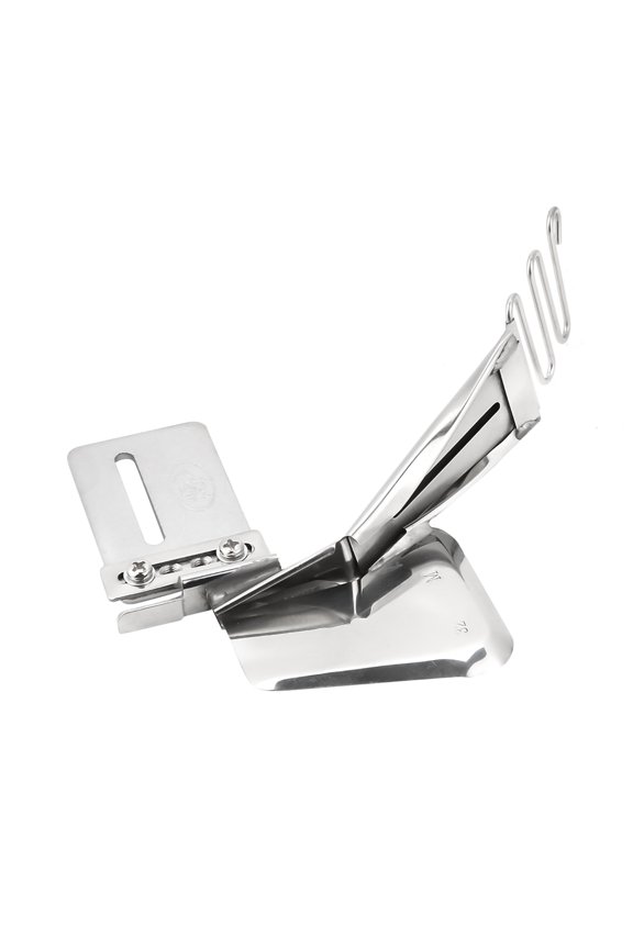 Industrial Sewing Machine Accessory Overlock Binder Hemmer Binding Attachment Folder Precision Tool for Fabric Folding M32 Silver Straight Tape Edge Finish