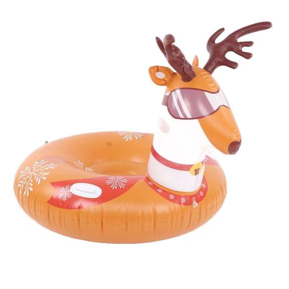 YAHHU Inflatable Ski Circle PVC Round Wear Resistant Snow Sled 46.1 inches / 117 cm