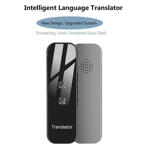 YAHHU Intelligent Language Translator Tempered Glass Shell BT 4.2 70+ Languages Ultra Long Standby Chat Dating Text Translation (4.52 in / 11.5 cm)[cite: 1]