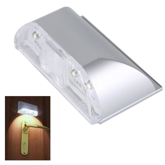 YAHHU Intelligent PIR Infrared Automatic Sensor Motion Detector Keyhole Lock Light 4 LED Lamp, Wireless Auto Sensing Surveillance Tool For Smart Home Door Security Systems