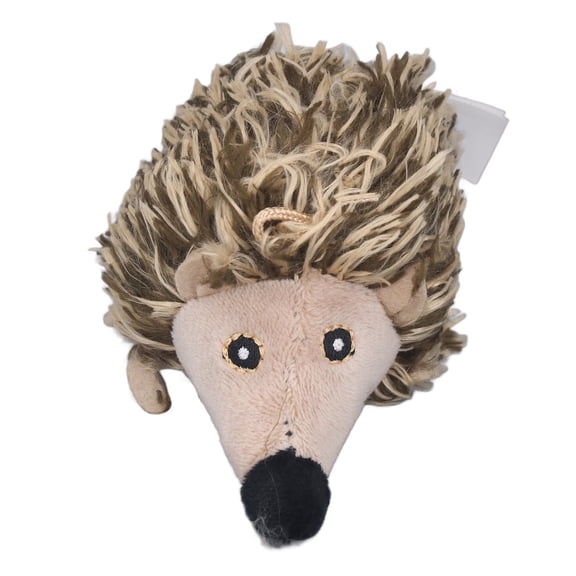 YAHHU Interactive Electric Cat Toy Motion Activated Squeaky Plush Hedgehog Toy for Indoor Cats Chasing Anxiety Reduction Built-in Sensor Teaser Exercise Entertainment Brown 3.9 in
