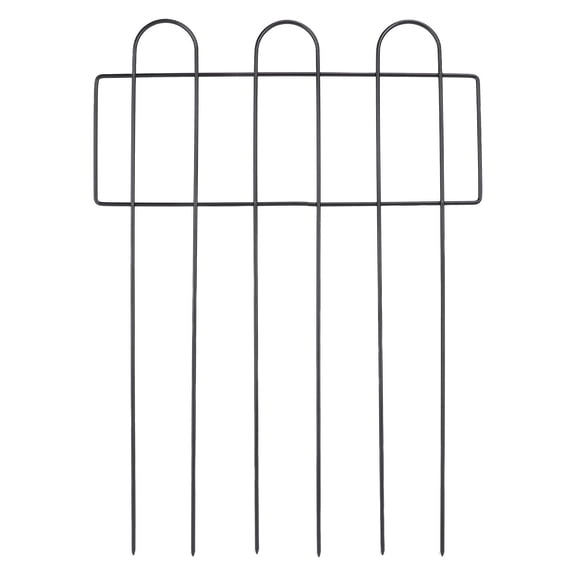 YAHHU Iron Garden Fence 12.99 x 16.93 Decorative Metal Wire Stake for Outdoor Flower Beds, Pet Enclosures, and Animal Protection