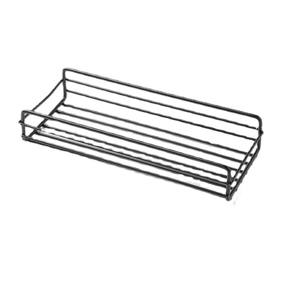 YAHHU Iron Wall Shower Rack RustProof, Waterproof Rectangular Organizer with Elevated Enclosure, NoDrill Adhesive Mount, Ideal for Bathroom, Kitchen & Balcony