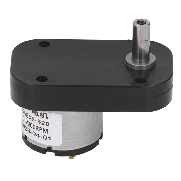 YAHHU JS6838 520 DC Geared Motor 5V 200RPM High Torque Low Heat Reduction Motor for DIY projects, Automation, Office Home Security Equipment (17x7x6 inches / 43.1x17.7x15.2 cm)