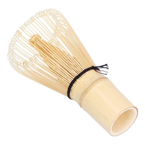 YAHHU Japanese Style Bamboo Matcha Tea Whisk, Traditional Handcrafted Green Tea Brush Accessory Tool for Authentic Ceremonial Preparation, 2.4 x 4.1 inches, Pale Yellow