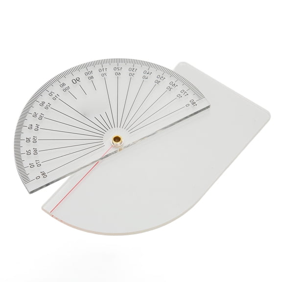 YAHHU Joint Goniometer Clear Scale Accurate Measurement Fingers Goniometer Tool Transparent Acrylic Physical Therapy Range of Motion Spine Curvature Ruler Instrument 5.12 inches / 13.0 cm