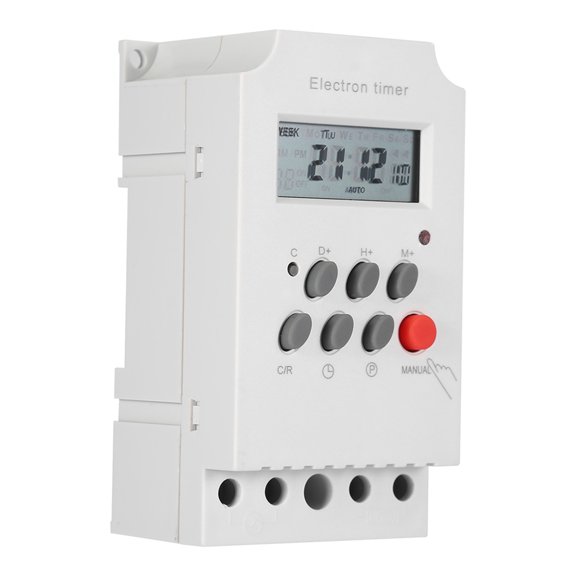 YAHHU KG316T-II 30A Digital Timer Switch Programmable Electronic Time Control Switch AC-DC 12V