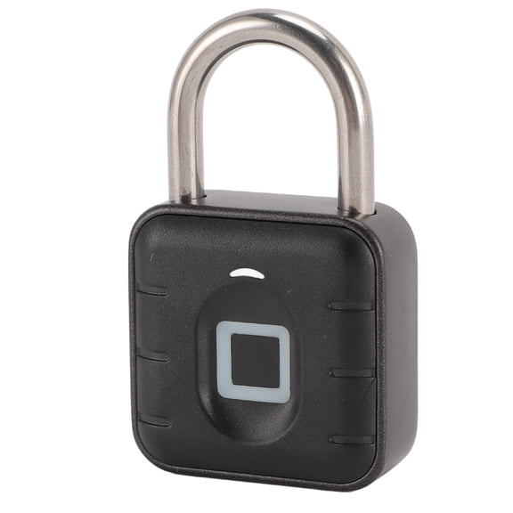 YAHHU Keyless Fingerprint Locker Lock, IP67 Waterproof Smart Biometric Padlock for Gym, School Suitcase, Backpack, Wardrobes, Advanced Security SY12 Model, Matte Black (5.5 inches / 14 cm)