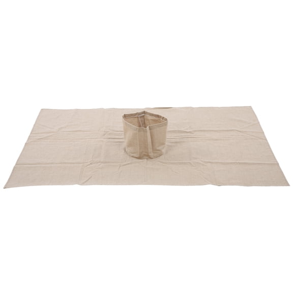 YAHHU Khaki Cotton Massage Table Sheet with Face Hole (70 x 100cm / 27.5 x 39.4 inches), Professional Salon Bed Cover, Breathable Spa Face Hole Towel Professional Spa Linens