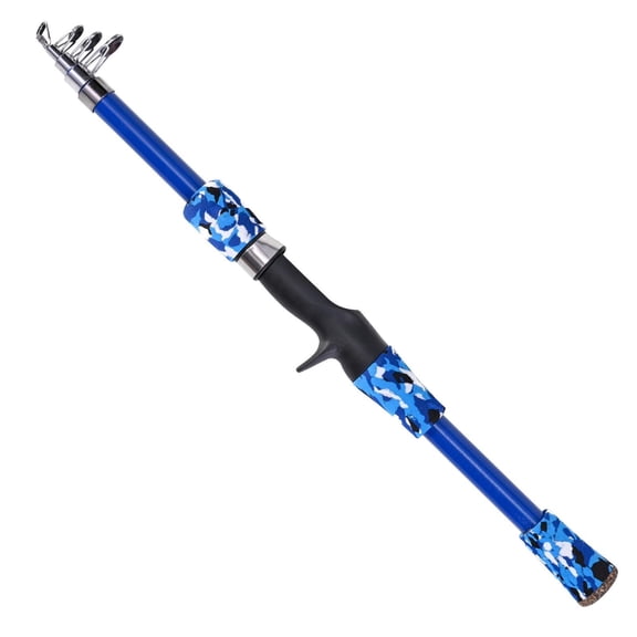 YAHHU Kids 165cm Telescopic Fishing Rod – Fiberglass, Ceramic Guide, Retractable, Durable for 5-12 Year Olds – Saltwater Travel