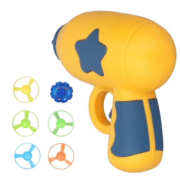 YAHHU Kids Flying Disc Gyroscope Toy LED Light Interactive Portable Electronic Saucer Set for Outdoor