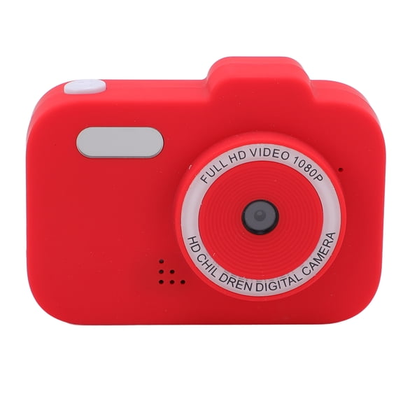 YAHHU Kids Small Digital Camera 1080P HD Dual Lens 2 Inch IPS Screen 8X Digital Zoom Cute Compact Camera with Photo Frames Filters Games for Travel Red (3.94 inches / 10 cm)