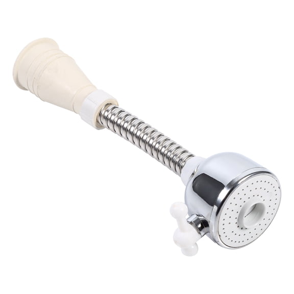 YAHHU Kitchen Adjustable Water Saving Tap Hose Faucet Aerator Diffuser 360 Degree Swivel Nozzle Spout Sink Attachment with Splash Proof Design - 7.1 inches / 18 cm