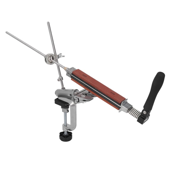 YAHHU Knife Sharpener System 360 Rotation Fixed Angle with 4pcs Whetstone for Home Kitchen (11.02 inches / 28 cm)