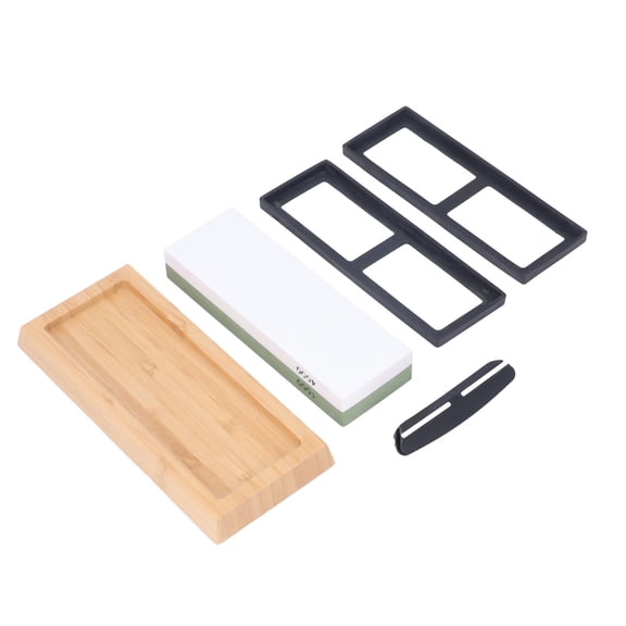 YAHHU Knife Sharpening Stone Set Professional Whetstone Sharpener Kit 2 Side 1000/4000 Grit 5 Piece
