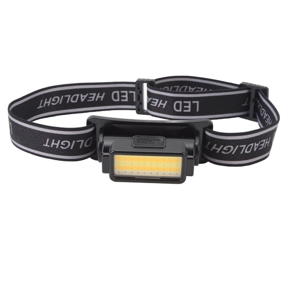 YAHHU LED COB Headlamp Flashlight for Camping Hiking Backpacking Lightweight Waterproof Rechargeable Head Light with Built-in 800mAh Battery Adjustable Strap (3.94 inches / 10 cm)