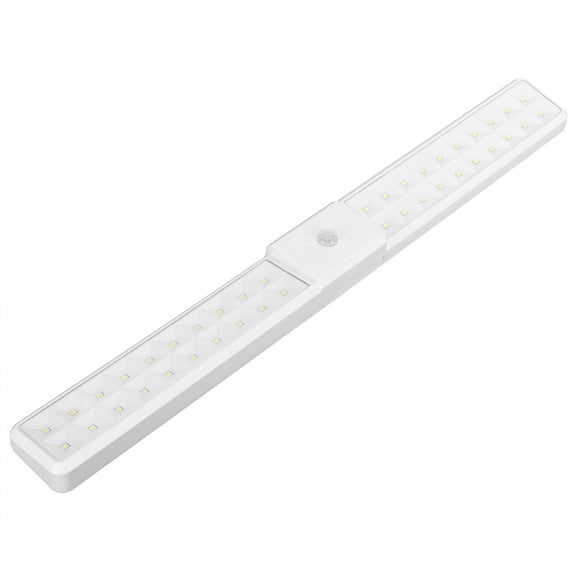 YAHHU LED Under Cabinet Lighting Motion Sensor Closet Light, 40 LEDs 180 Lumens Wireless Night Lamp for Wardrobe Hallway Stairs, 6000K-6700K Bright White, Battery Operated, 16.5 Inches