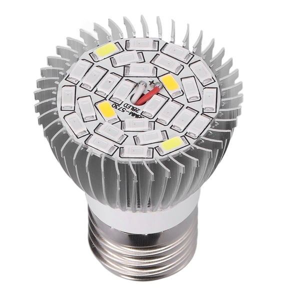 YAHHU LED Grow Light Bulb Full Spectrum 28 LED E27 Socket Plant Light Bulb for Indoor Plants, 2.6 inches / 6.5 cm