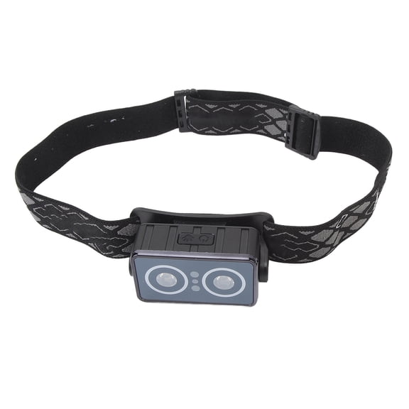 YAHHU LED Headlamp Flashlight Adjustable Angle Rechargeable Lightweight with Motion Sensor for Outdoor