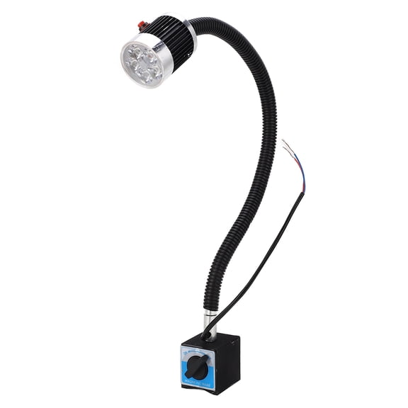 YAHHU LED Machine Tool Lamp Flexible Gooseneck Magnetic Base High Bright Soft White Lighting CNC Lathe Machine Light AC220V 5W Portable Work Lights.[cite: 1]