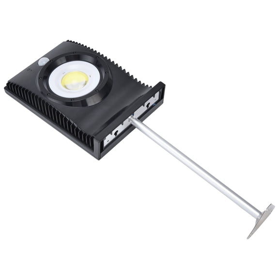 YAHHU LED Outdoor Solar Motion Sensor Wall Light, COB Waterproof IP65 Exterior Security Flood Light with Mounting Pole for Patio Garden Yard, 250 Lumens, Daylight White