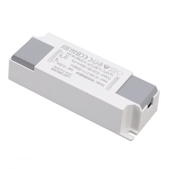 YAHHU LED Power Supply Driver AC 100-277V to DC 32-69V 300mA Converter Transformer Adapter. Highly Efficient Constant Current Accessory For Indoor Outdoor Light Strips Lamps (3.9x1.4x0.9 in)