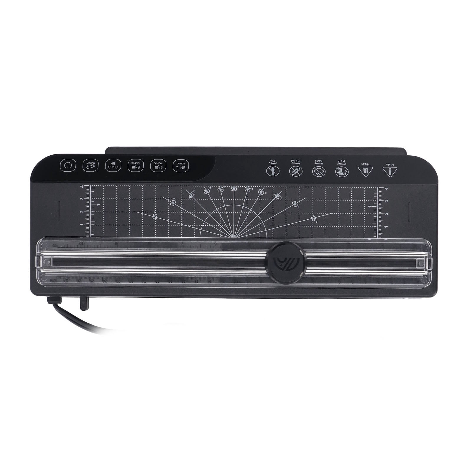 YAHHU Laminator Machine A4 320mm/min Thermal Laminating for Home Office EU Plug 220V White (13.78 inches / 35 cm)