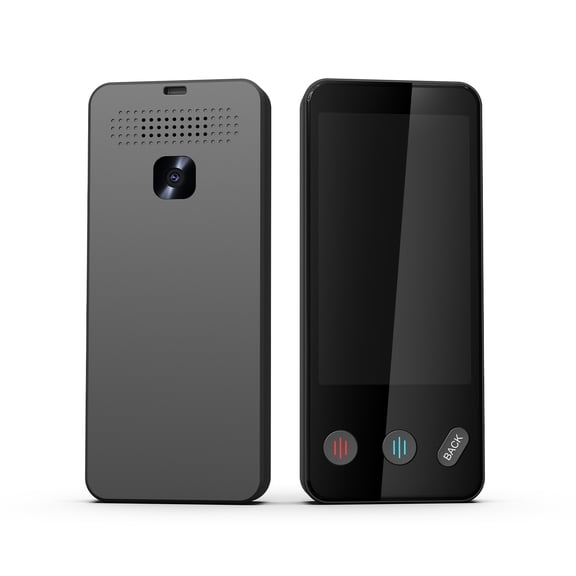 YAHHU Language Translator Device Smart Two Way Multi-Language Voice Translator with 3.4 Inches / 8.6 cm IPS Touchscreen Portable Translation Machine for Business Learning Travel Dark Gray