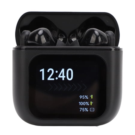 YAHHU Language Translator Earbuds Multifunction ANC Noise Reduction Color Touch Screen Bluetooth 5.4 Real Time Translation Headphone Black